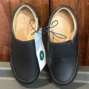Cat & Jack Kids Black Slip-On Dress Shoes